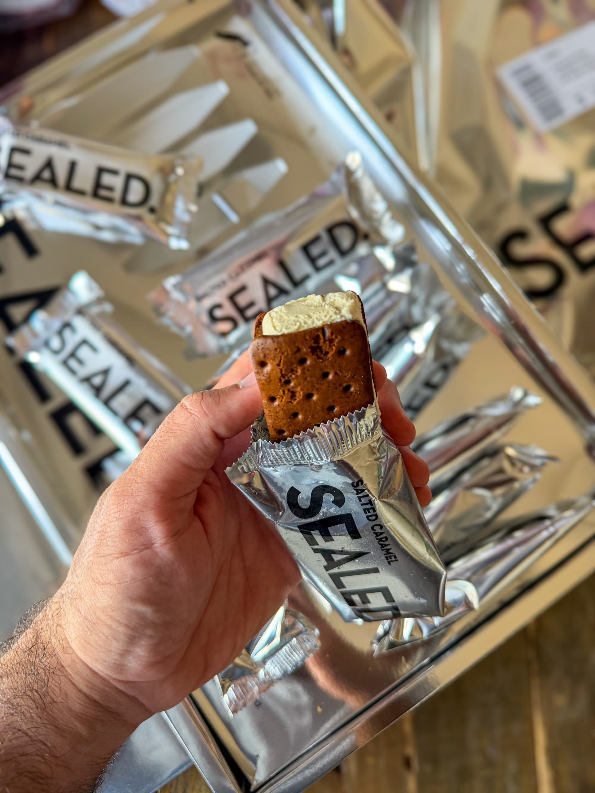 Sealed KWT's Salted Caramel Ice Cream Sandwich image 1